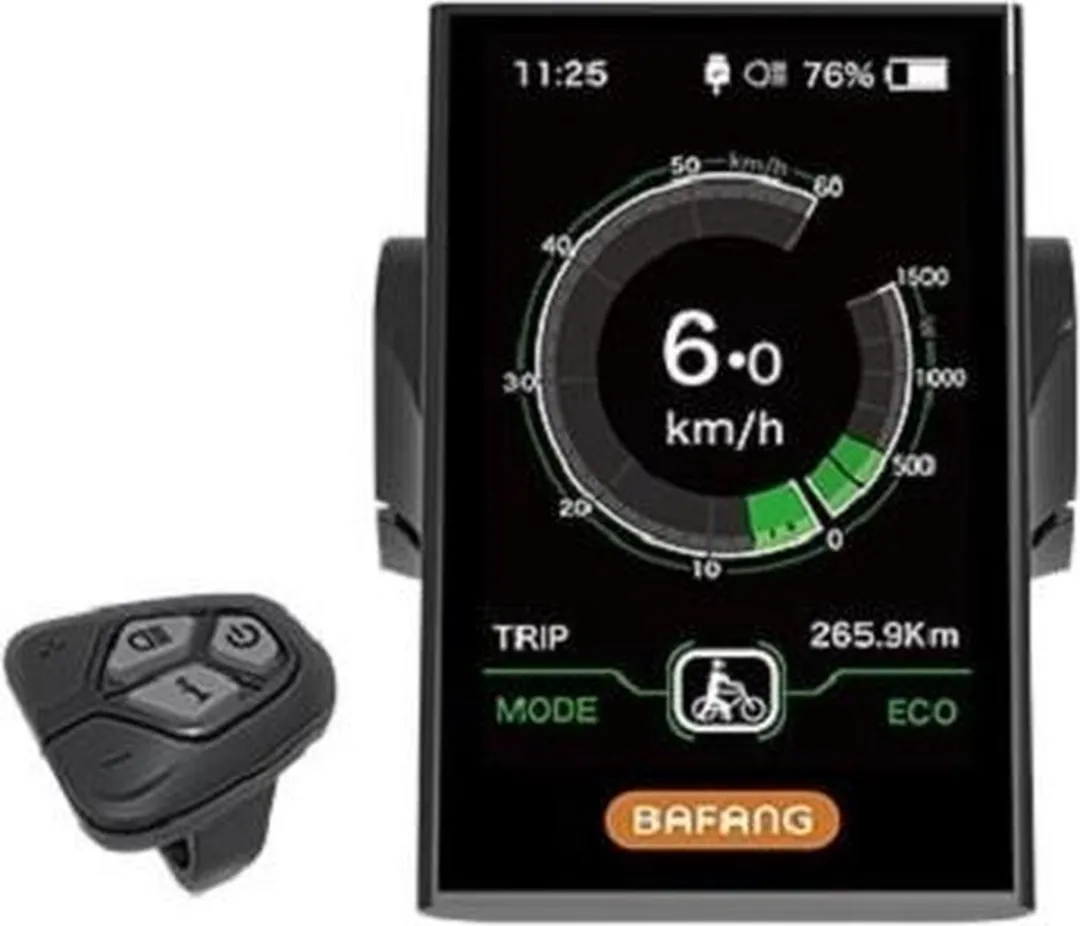 Bafang DP-C18 UART Fietscomputer - Zwart