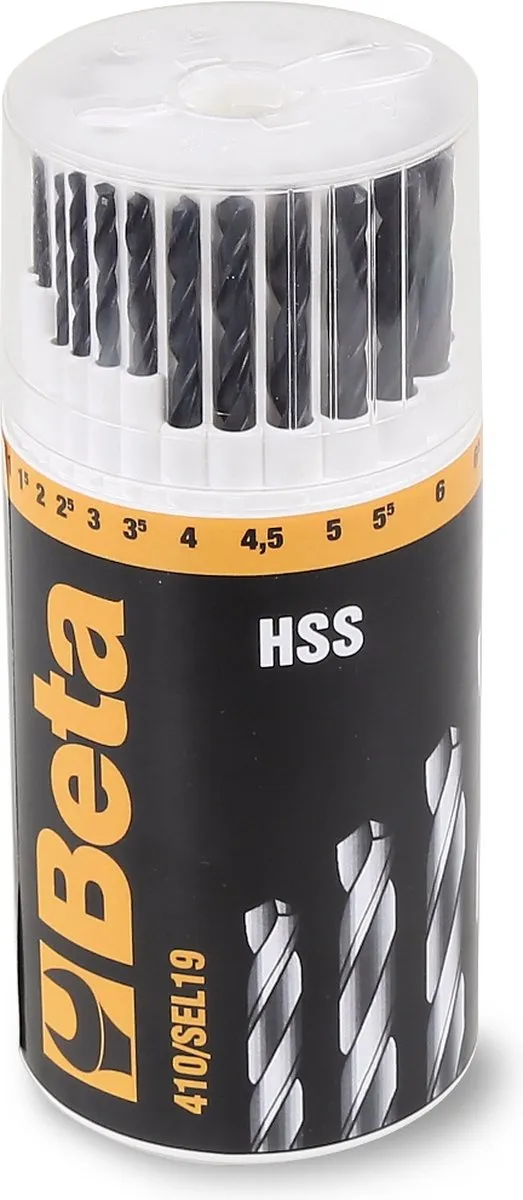 Beta 19-delige HSS Metaalborenset 1-10mm