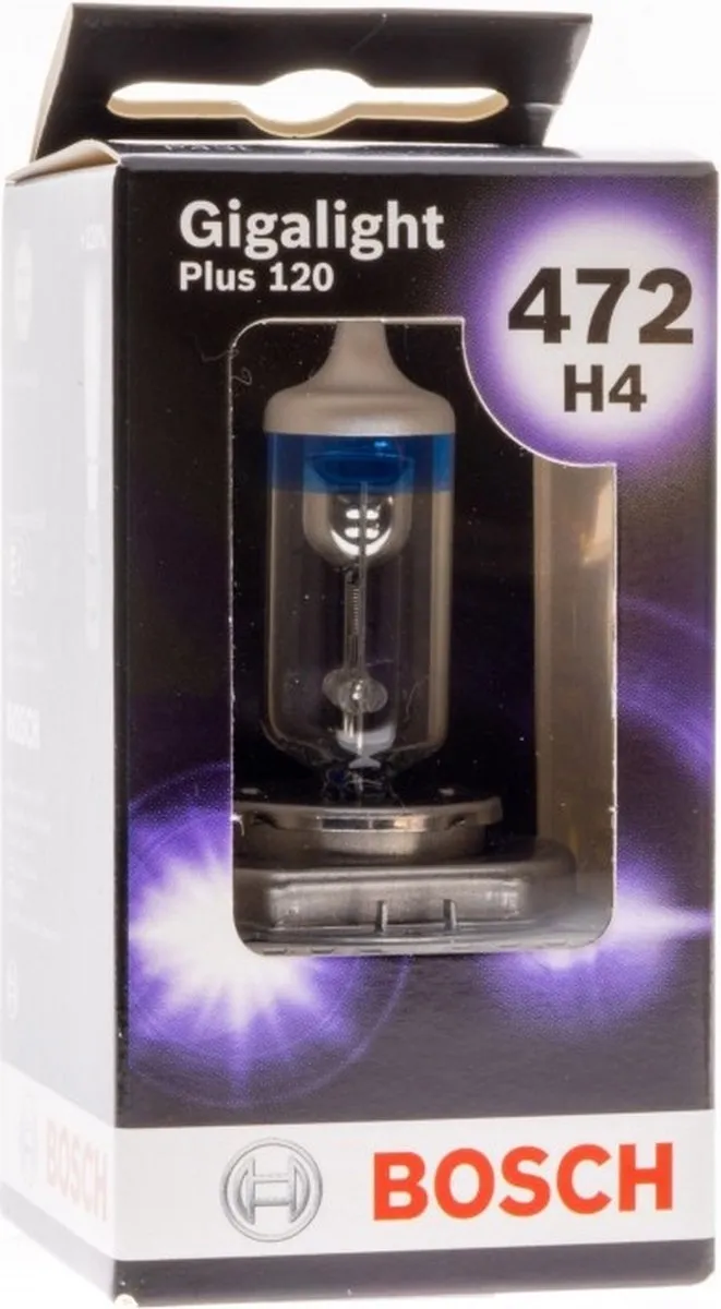 Bosch Halogeen H4 GIGALIGHT PLUS 120 Wit Dimlicht Koplamp