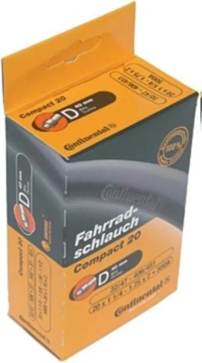 Continental Compact 20 Wide Binnenband 40mm - 20x1.90 - Hollands Ventiel - afbeelding 6 van 6