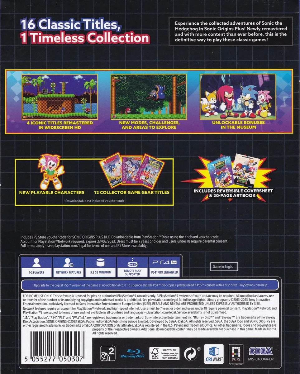 Sega Sonic Origins Plus