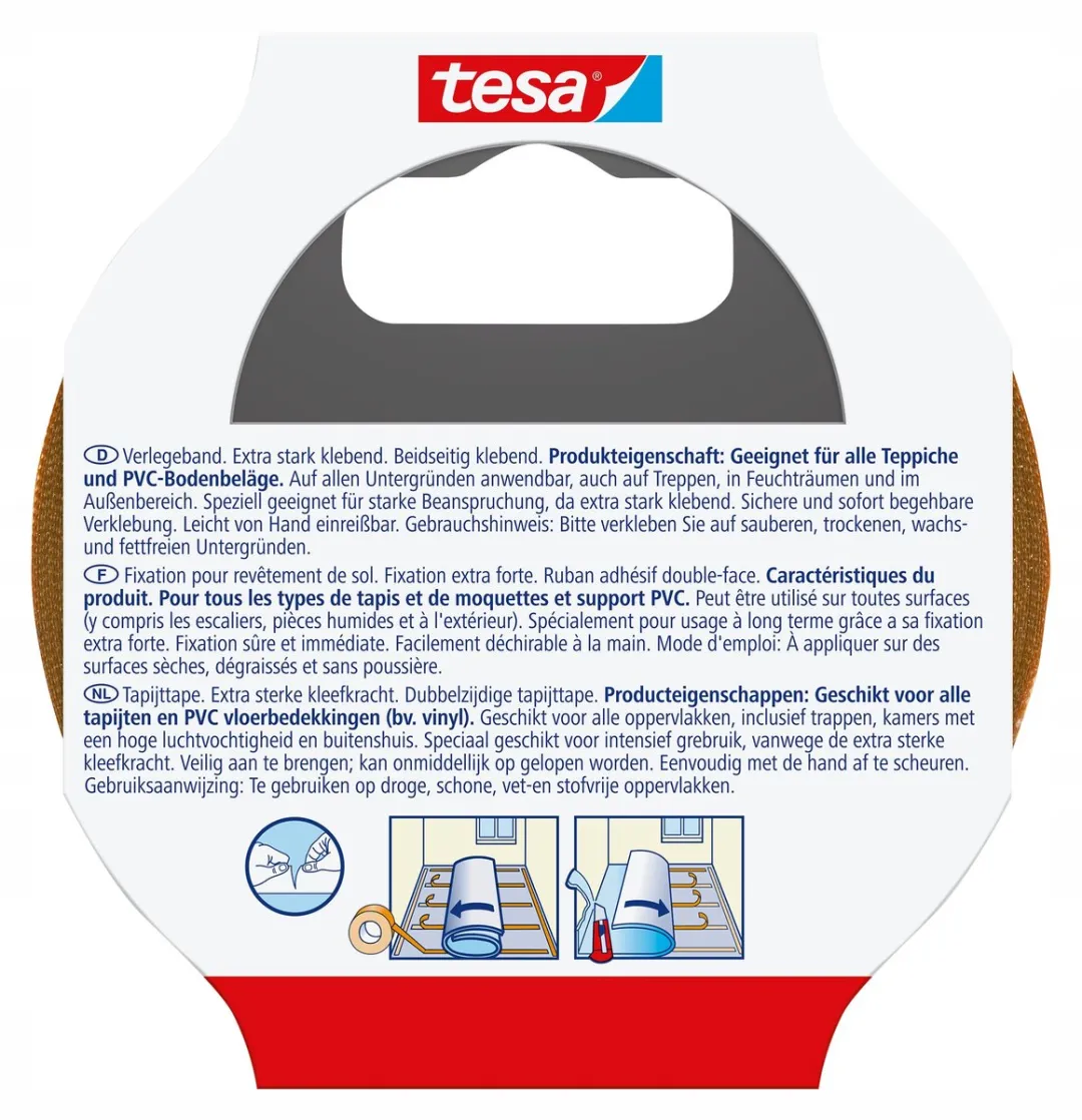 Tesa Extra Strong Bevestigingstape 5m x 50mm - Oranje