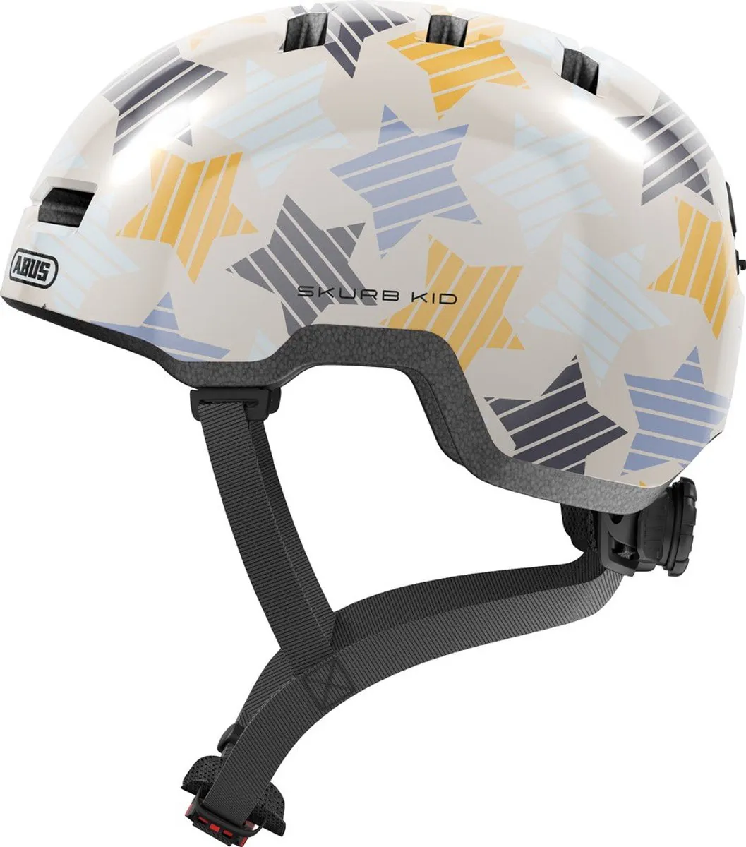 ABUS Skurb Kid Fietshelm - Grey Stars M