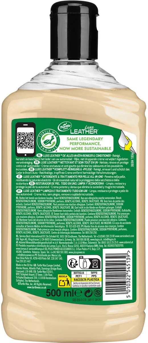 Turtle Wax GL Luxe Leather Conditioner 500ml