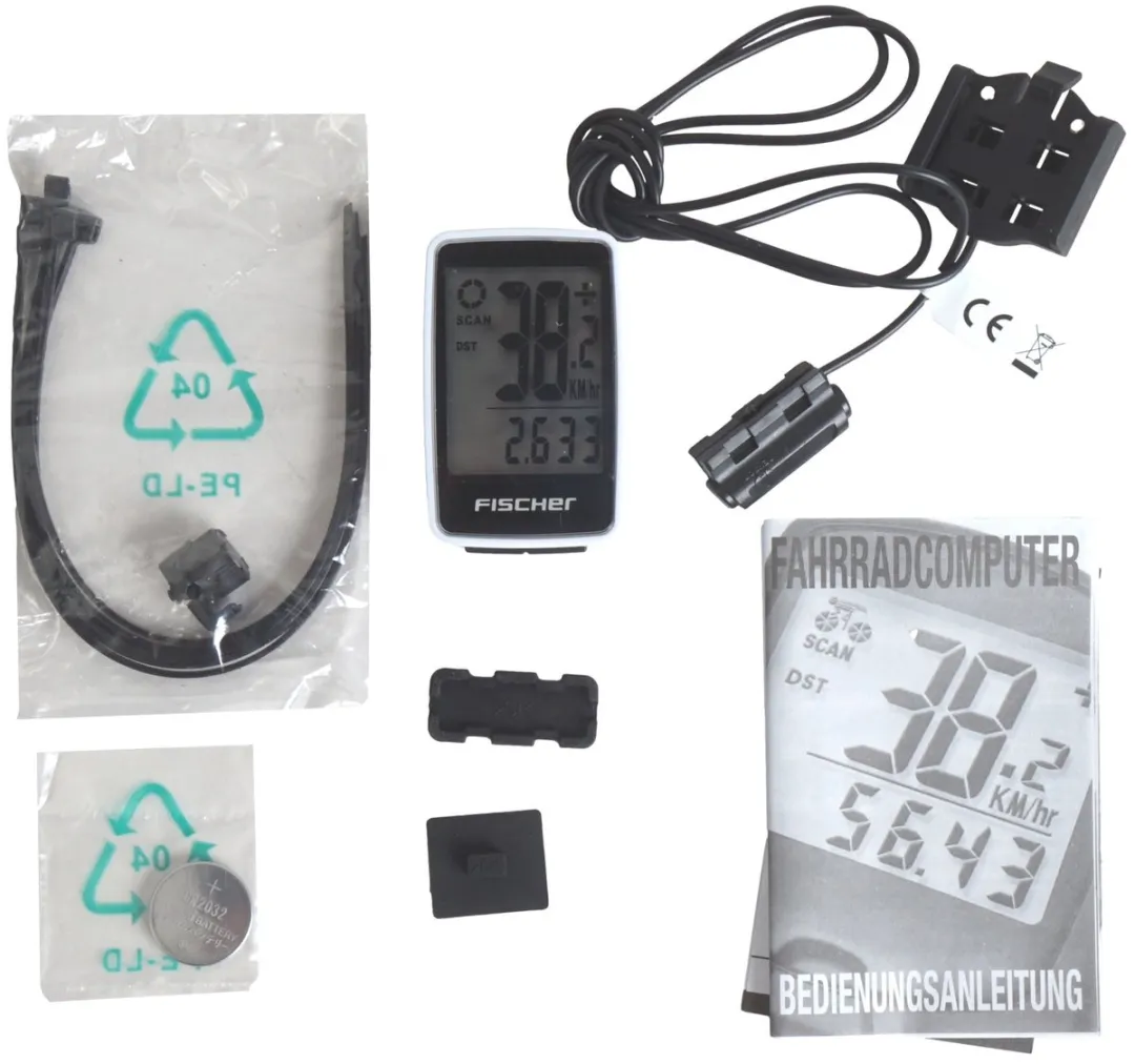 Fischer Fietscomputer Slim 18 - Zwart - afbeelding 6 van 6