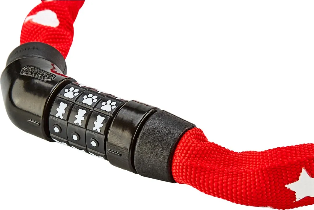 ABUS Steel-O-Chain 4804C SYMBOLS Kettingslot - 75cm - Rood - afbeelding 3 van 6
