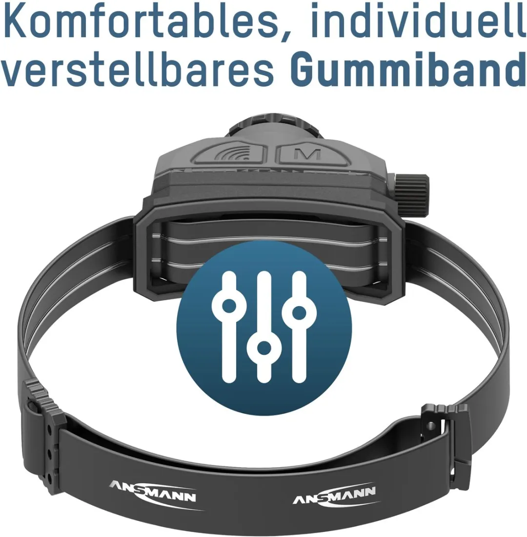 Ansmann HD450FRS Hoofdlamp - 450 Lumen - Zwart