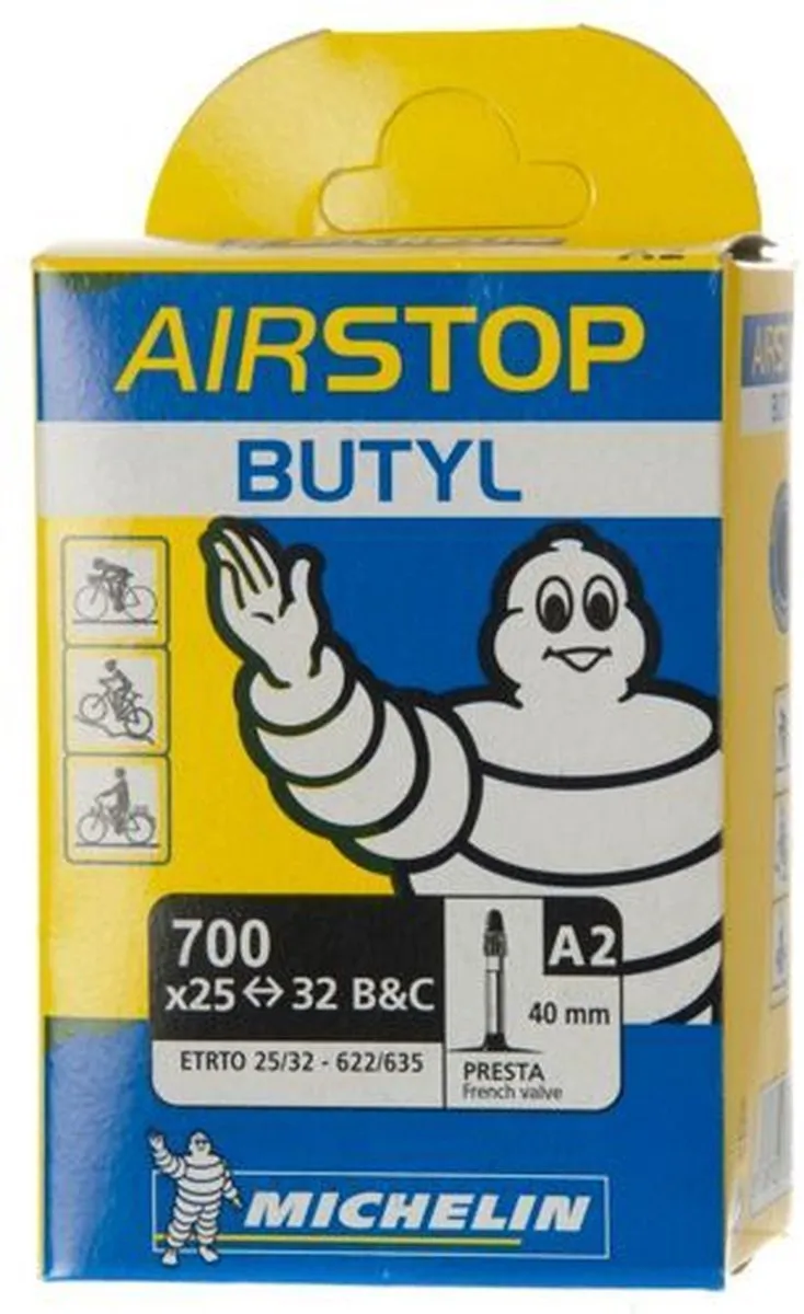 Michelin A2 Airstop 28 Inch Binnenband 32-622 Presta - Zwart