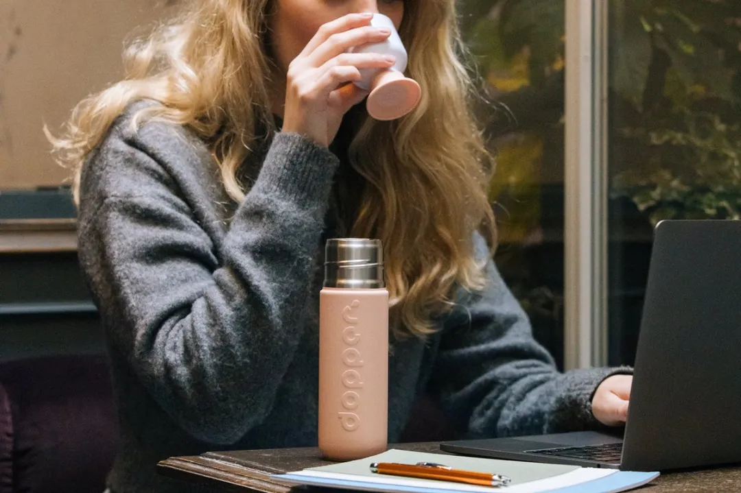 Dopper Insulated Drinkfles 350ml - Pebble Peach