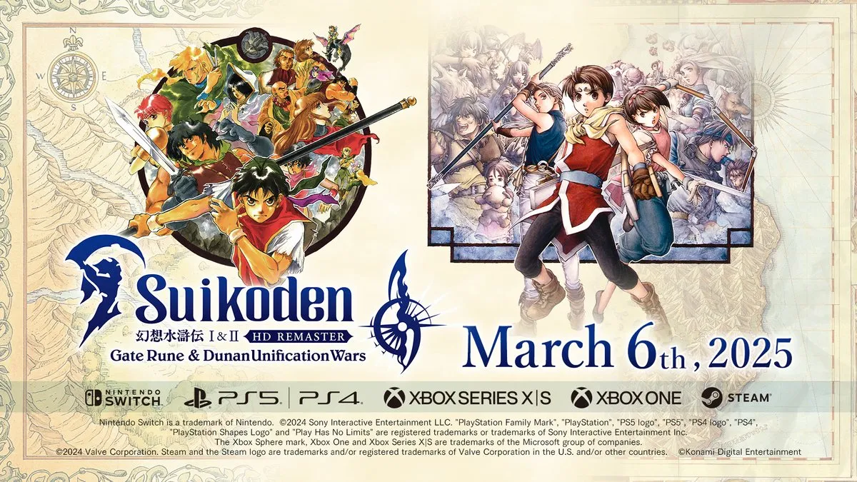 Konami Suikoden 1 & 2 HD Remake - PS5
