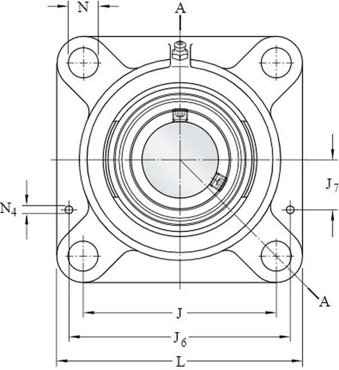 SKF FY 30 TF Flenslagerblok Gietijzer