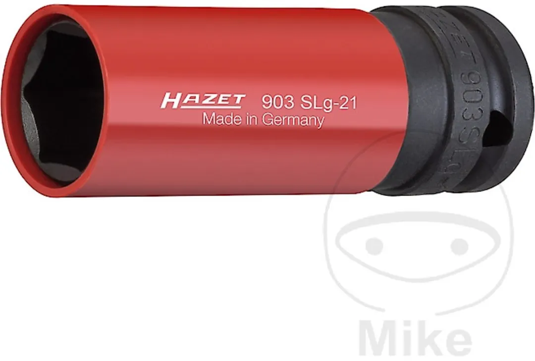 Hazet Krachtdop zeskant 1/2" 21mm - Rood