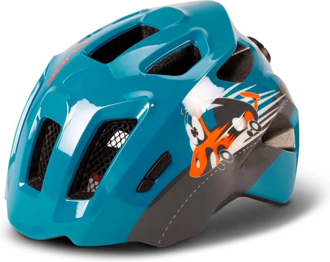 Cube Fink Kinderfietshelm - 11 Ventilatiegaten Blauw - afbeelding 4 van 5