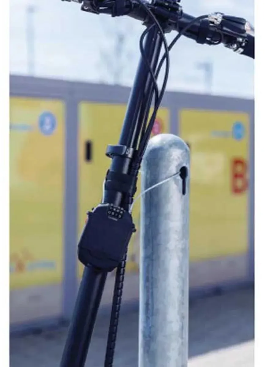 ABUS Combiflex 2503/120 Slot met UCH 2503 Houder - 120cm Staalkabel - Zwart - afbeelding 3 van 6