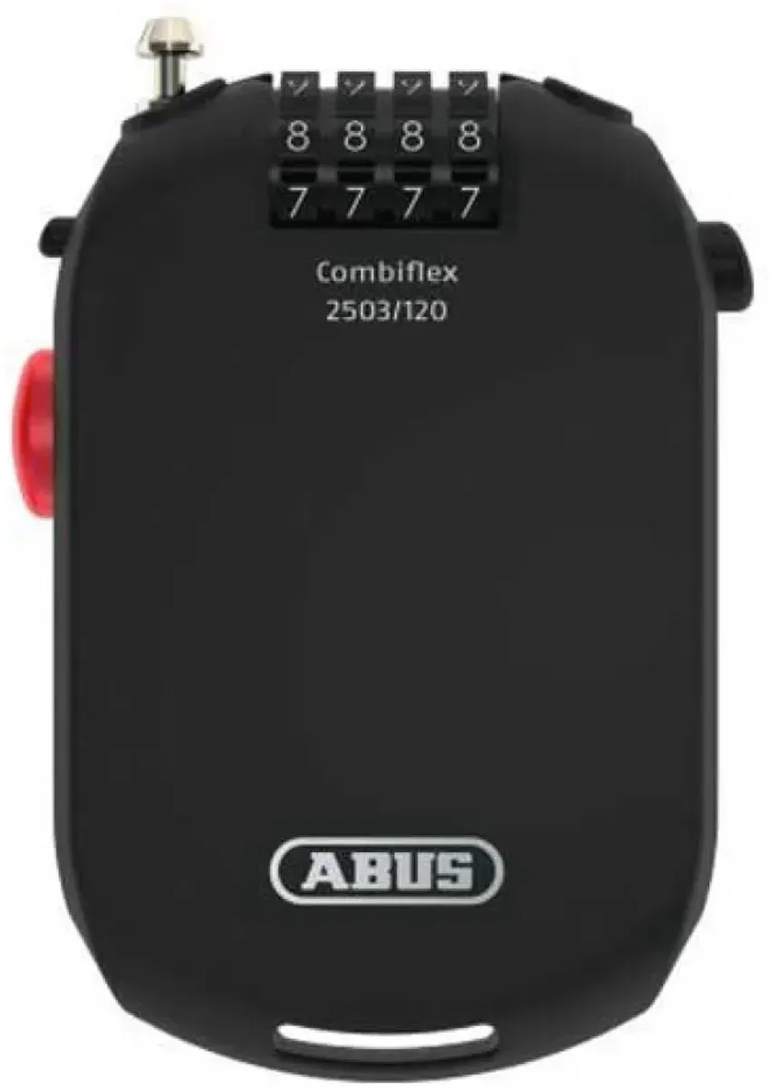 ABUS Combiflex 2503/120 Slot met UCH 2503 Houder - 120cm Staalkabel - Zwart - afbeelding 2 van 6