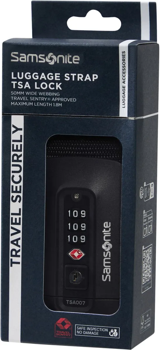 Samsonite Travel Accessoire Riem - TSA-slot - Black