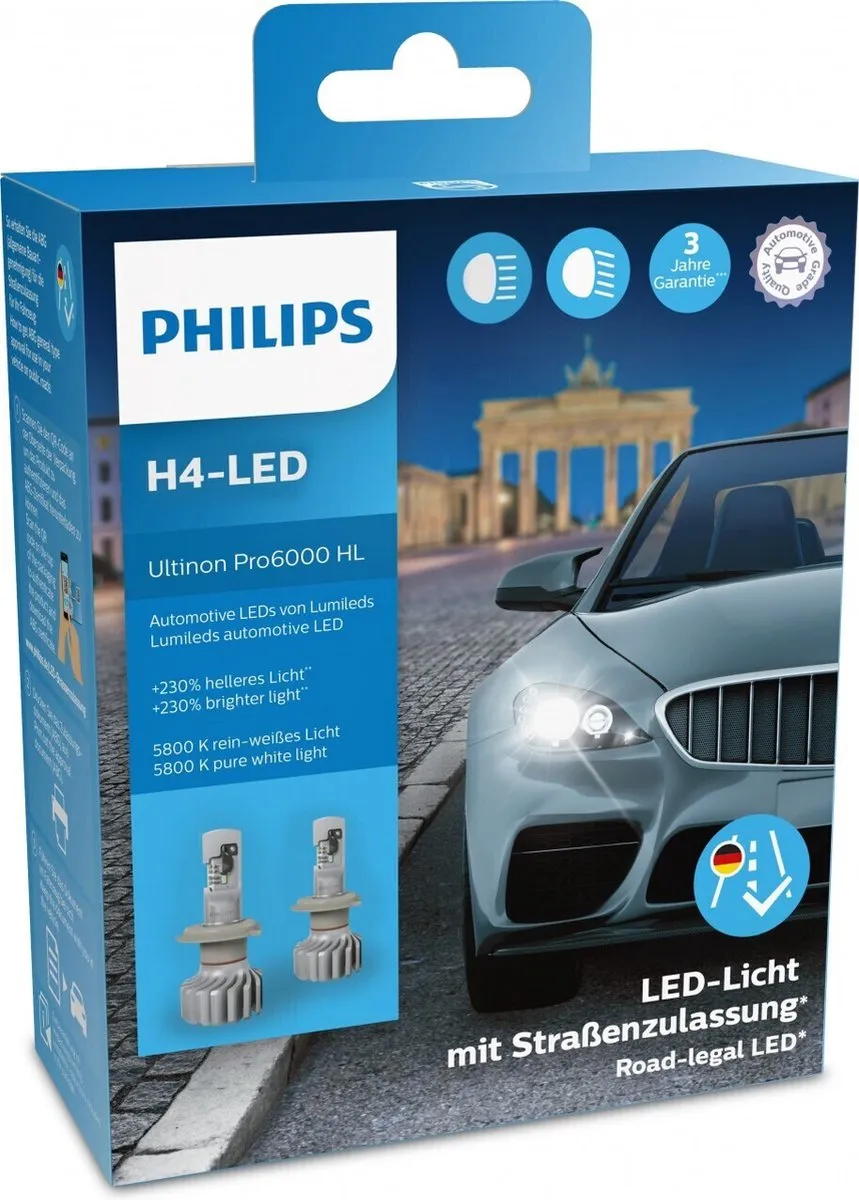 Philips Ultinon Pro6000 LED H7 HL LUM11972U6000X1 - 5800K
