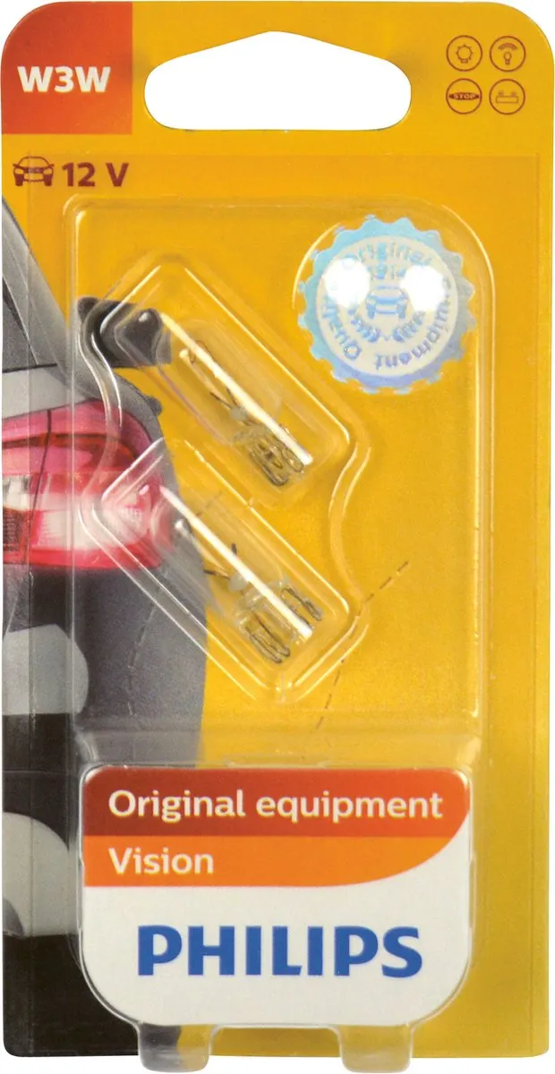 Philips Autolamp 12256B2 T10 - 3W - Wit - 2 Stuks