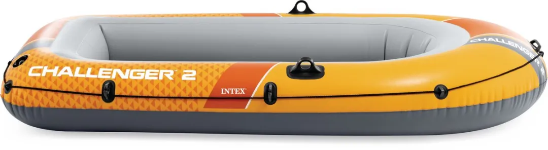 Intex Challenger 2 Opblaasboot 236x114cm - 2 Personen - Oranje - afbeelding 6 van 6
