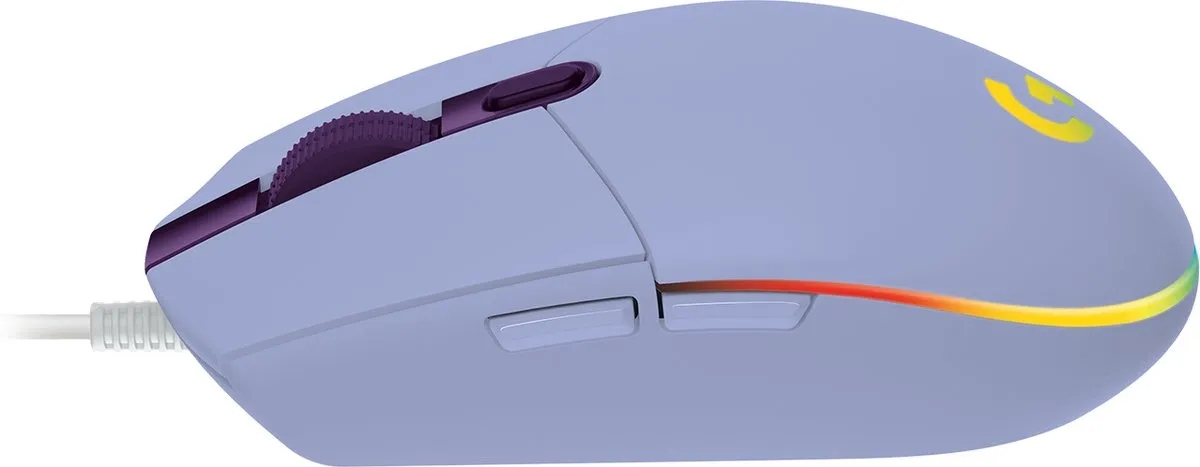 Logitech G G102 LIGHTSYNC Muis 8000 DPI - Lila