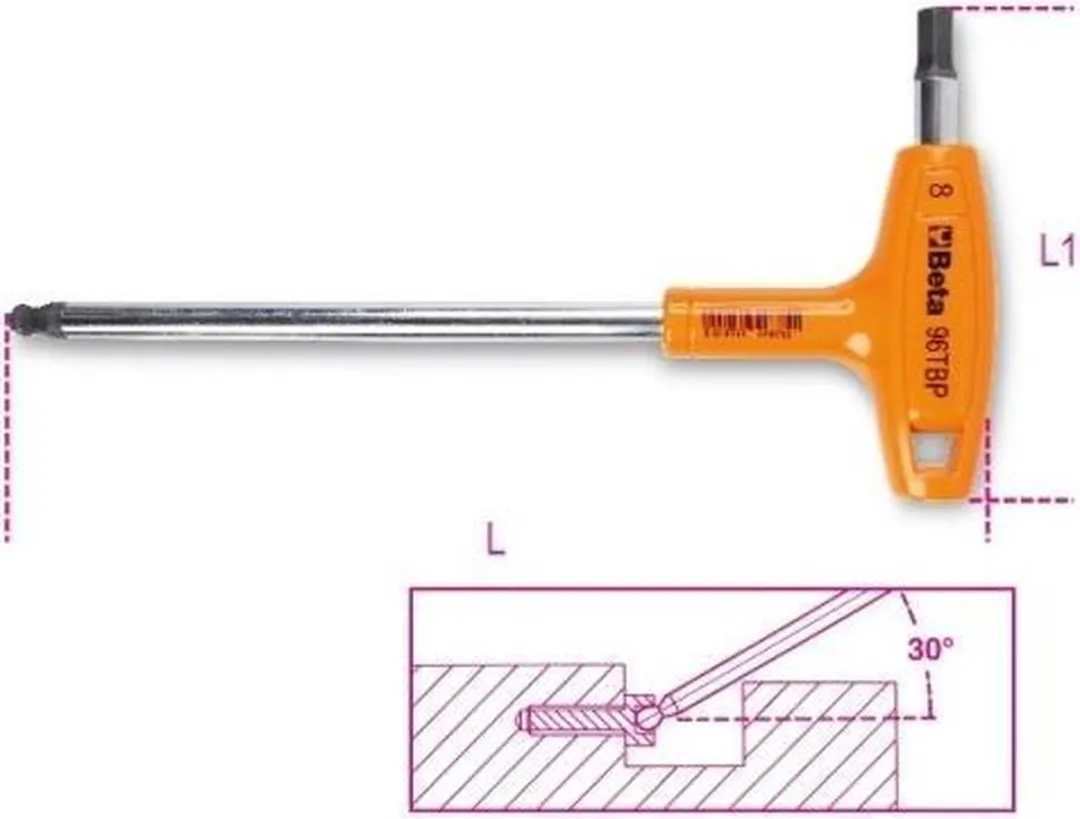 Beta Stiftsleutel 96TBP Kogelkop 5.0mm