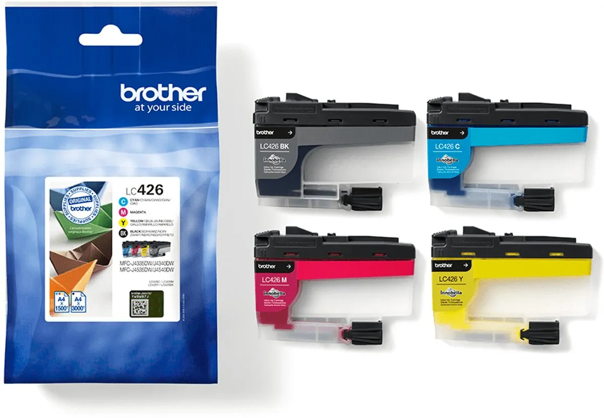Brother LC-426VAL Cartridges - 4 Stuks - Zwart/Cyaan/Magenta/Geel