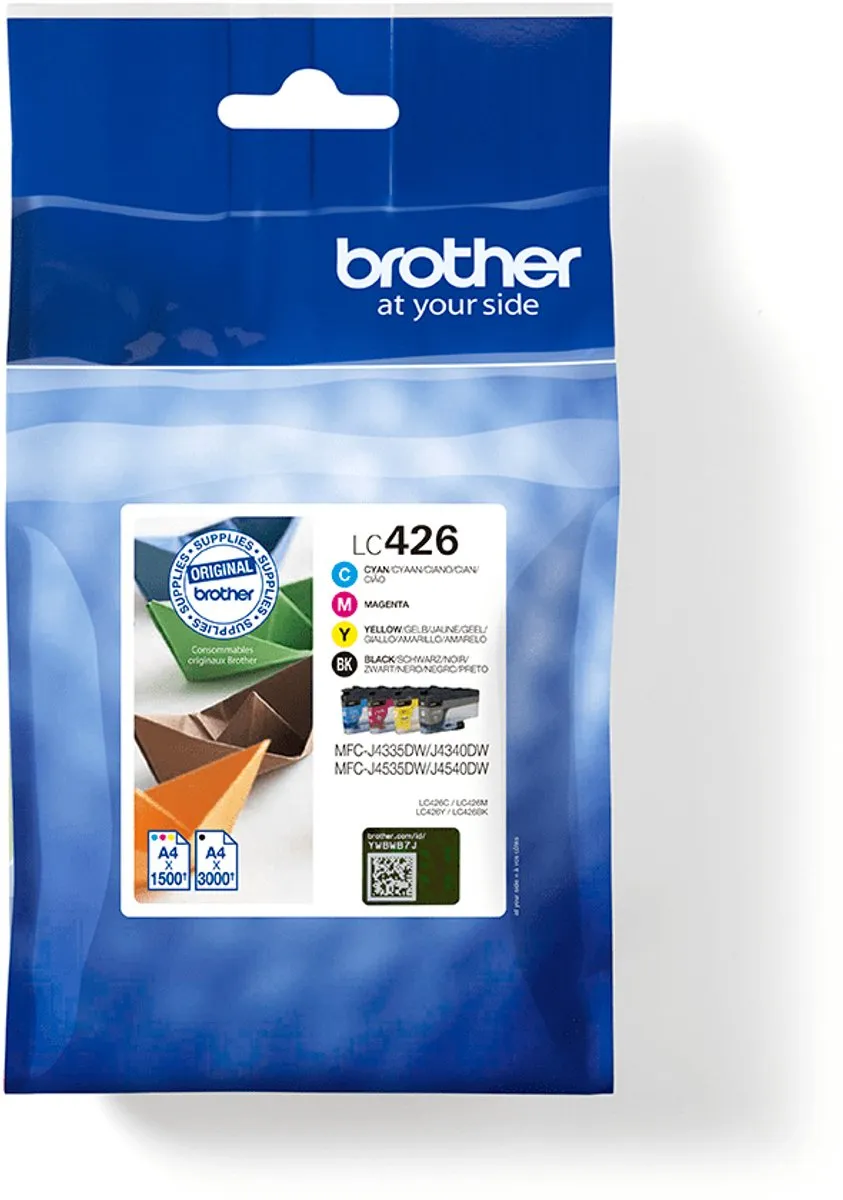 Brother LC-426VAL Cartridges - 4 Stuks - Zwart/Cyaan/Magenta/Geel