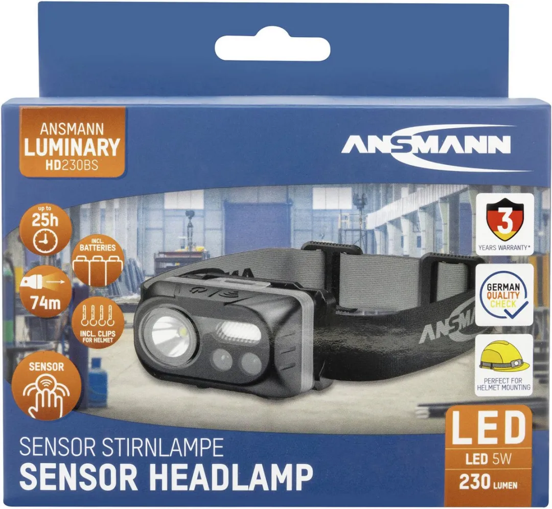 Ansmann HD230BS Hoofdlamp