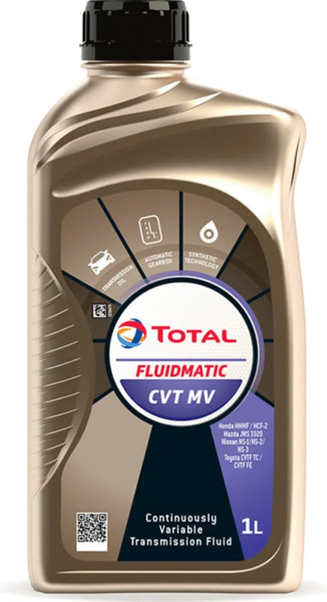 Total Fluidmatic CVT MV Versnellingsbakolie 1L - Meerkleurig