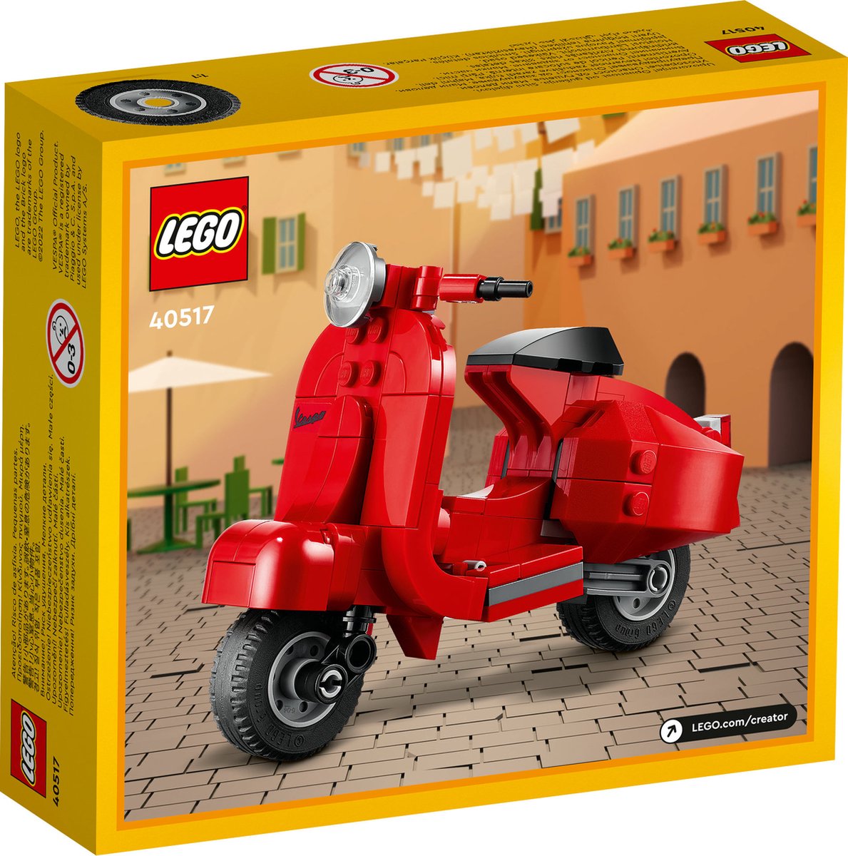 Lego 40517 mini Vespa scooter