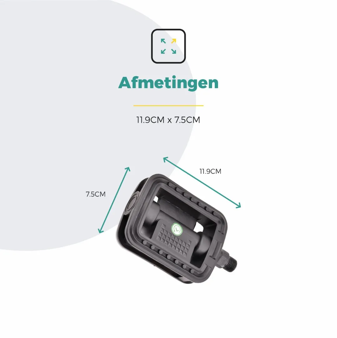Voltano Antislip E-bike Pedalen 421115 - Zwart