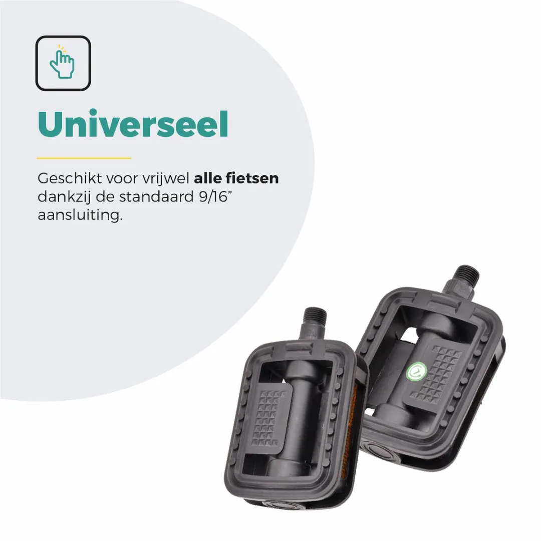 Voltano Antislip E-bike Pedalen 421115 - Zwart