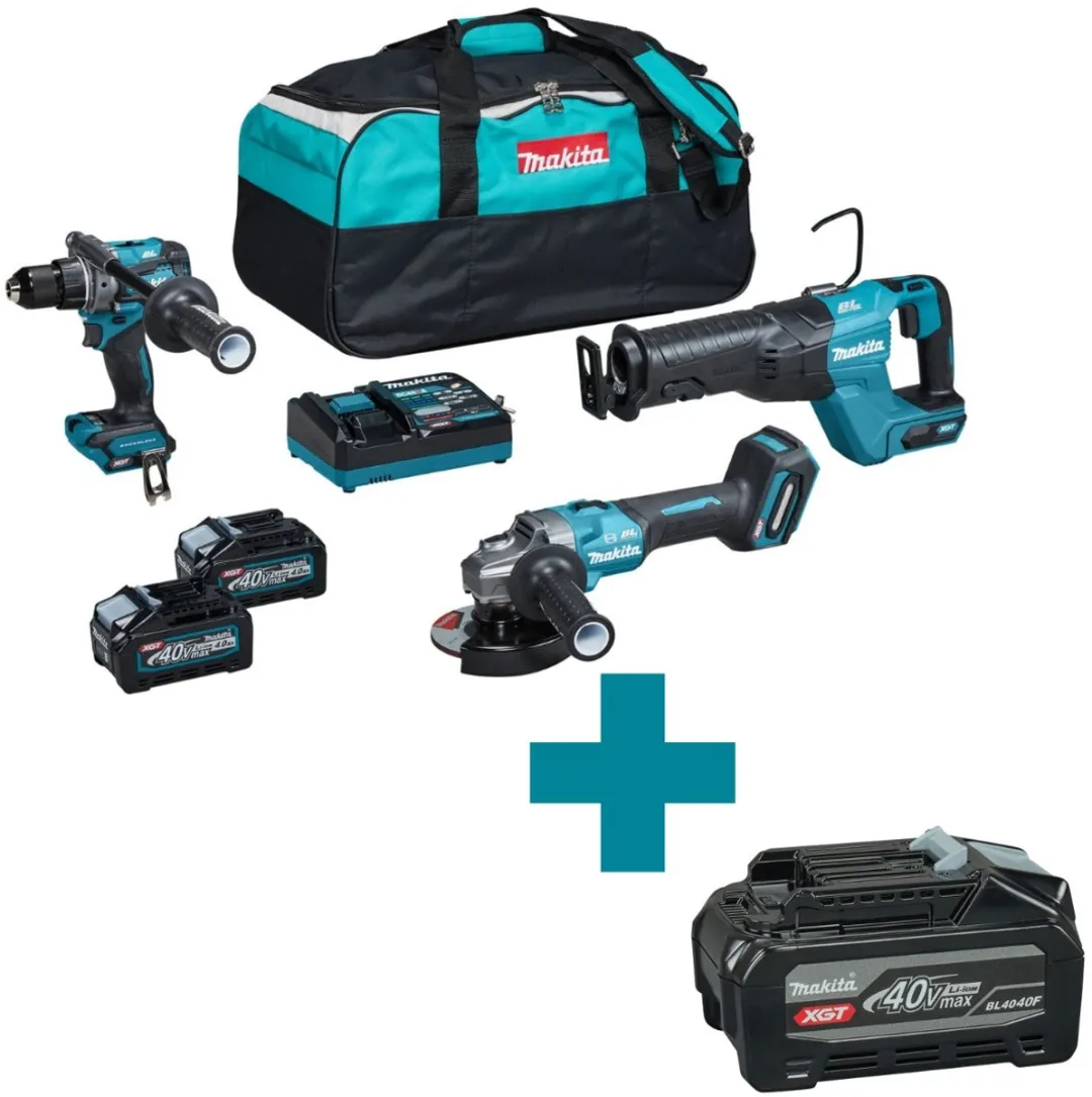 Makita XGT DK0159G301 Accu Combiset 40V Max - 3-delig - afbeelding 2 van 3