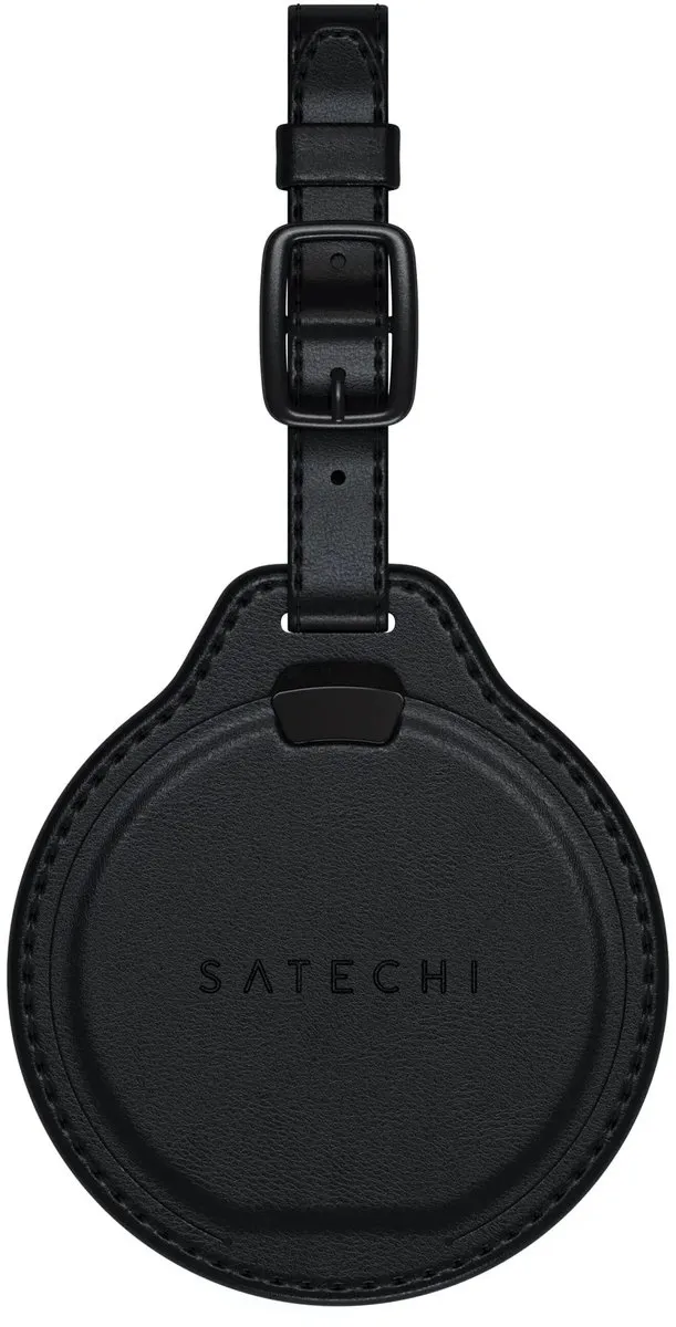 Satechi FindAll Vegan Lederen Bagagelabel Find My - Zwart