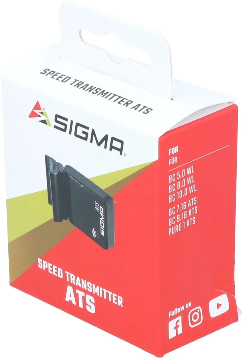 Sigma ATS Snelheidszender - Black