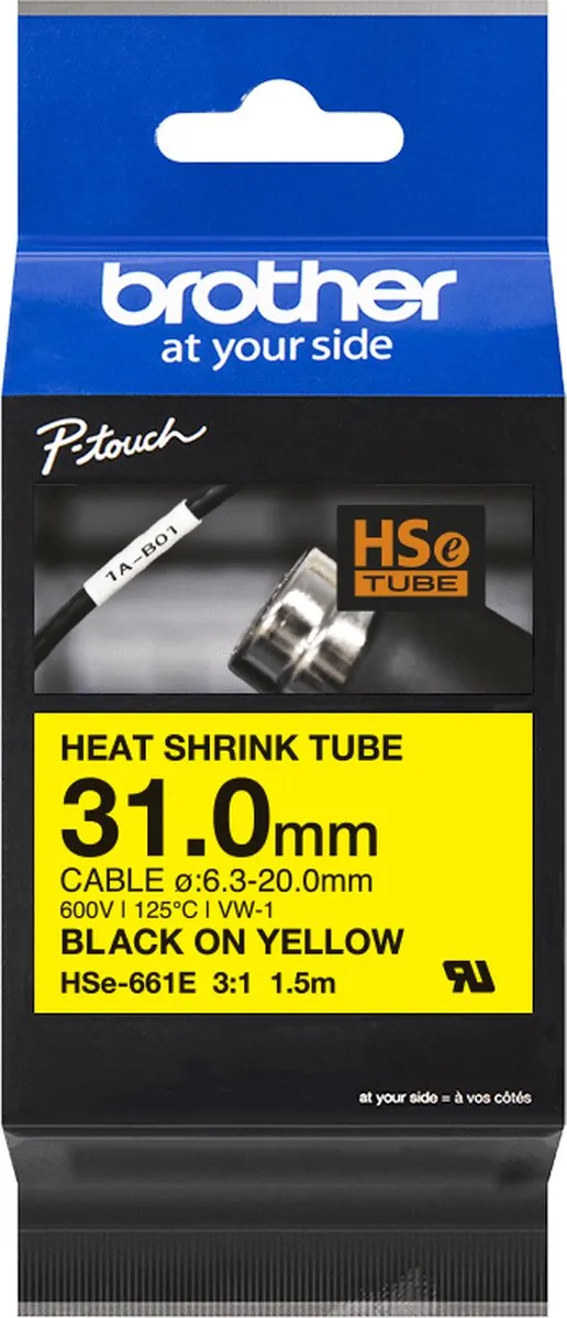 Brother HSE661E Labeltape Krimpkous