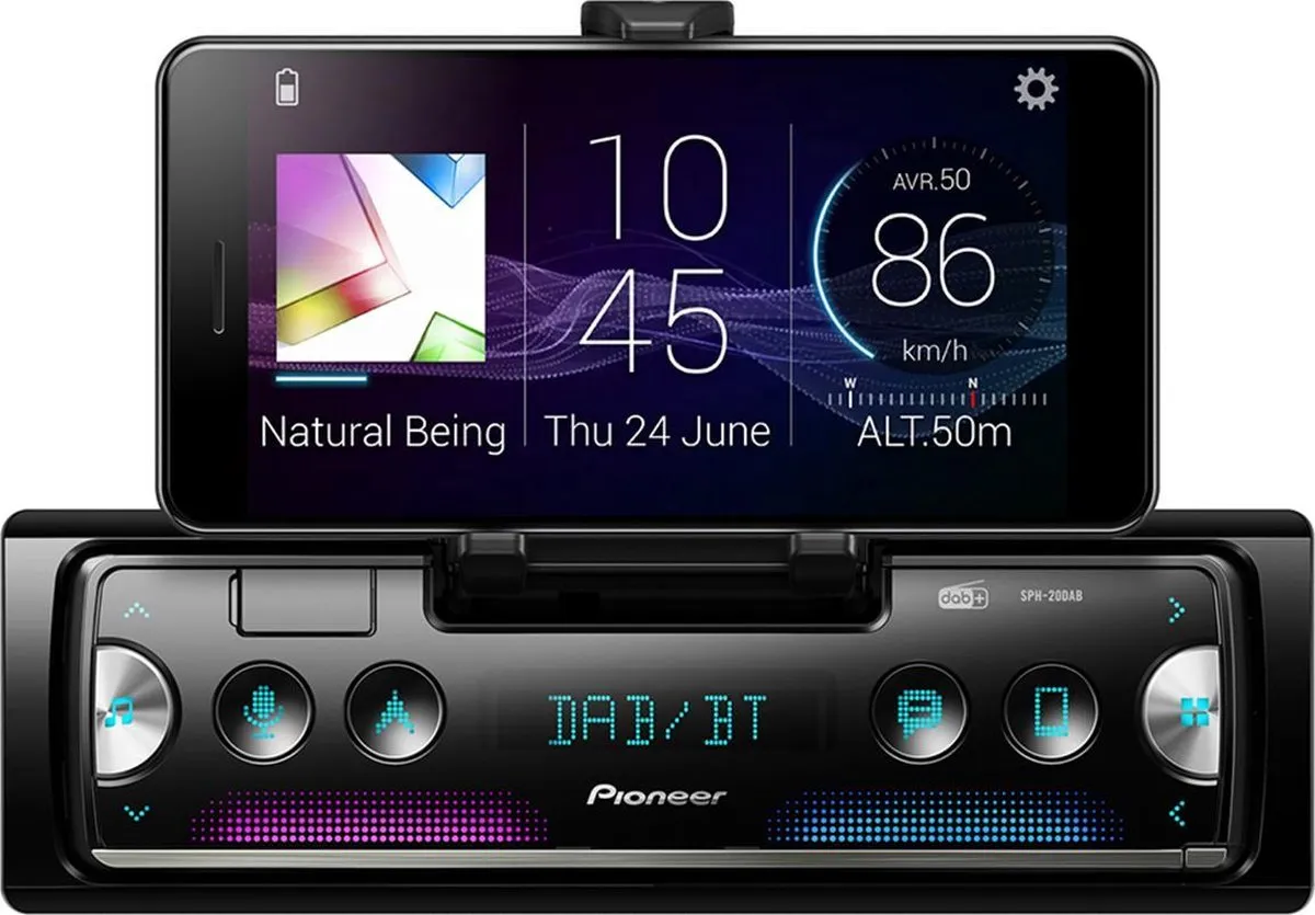 Pioneer SPH-20DAB Autoradio - 4 Kanalen 50W - Zwart