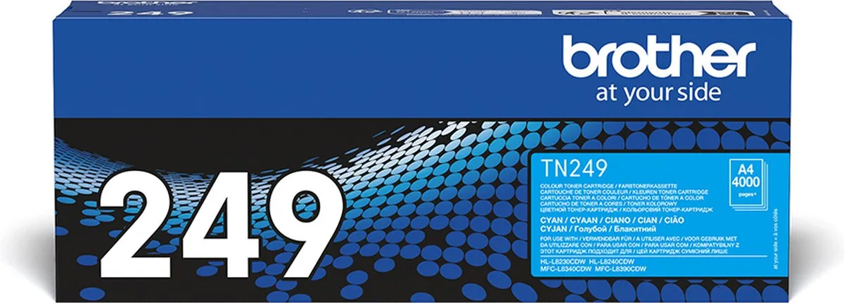 Brother TN-249C Toner Cyaan - 4.000 Pagina's