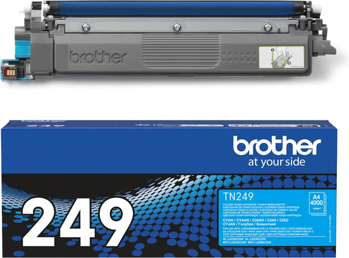 Brother TN-249C Toner Cyaan - 4.000 Pagina's