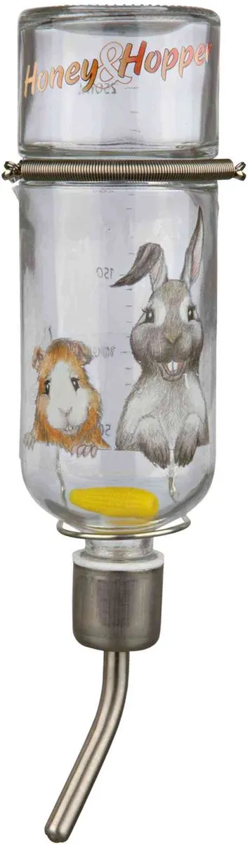 Trixie Honey & Hopper Drinkfles 125ml - Glas - afbeelding 2 van 2