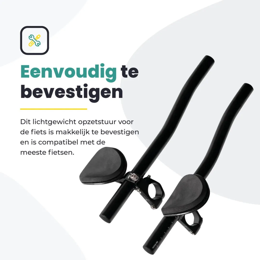Voltano Verstelbaar Ligstuur Recht 22,4/25,4 - Zwart - afbeelding 6 van 6