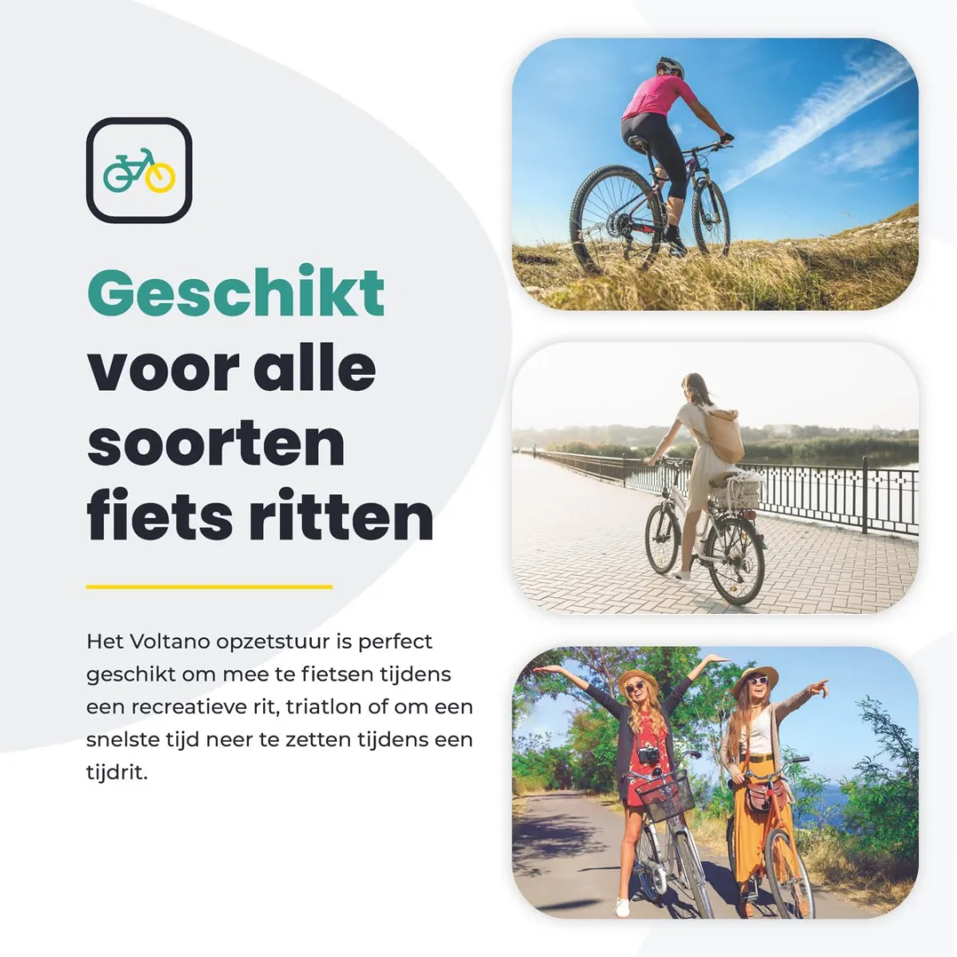 Voltano Verstelbaar Ligstuur Recht 22,4/25,4 - Zwart