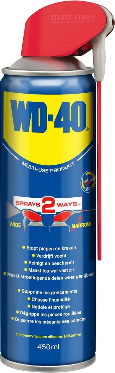 WD-40 Smart Straw 450ml - Vochtverdrijvend & Roestbeschermend