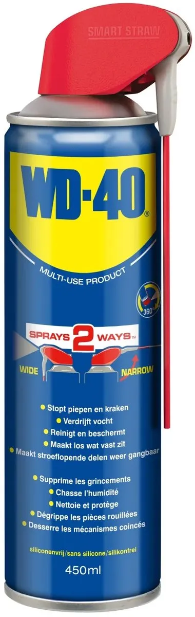 WD-40 Smart Straw 450ml - Vochtverdrijvend & Roestbeschermend