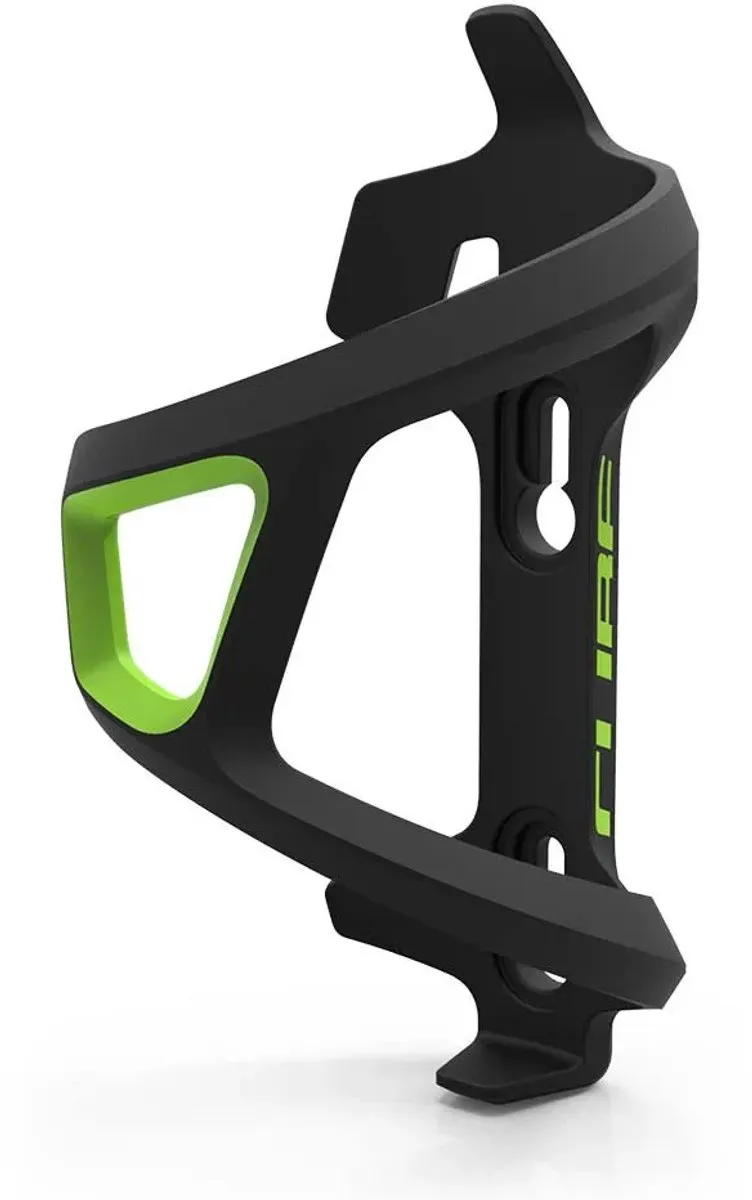 Cube Bidonhouder Left-Hand Sidecage - Zwart/Groen