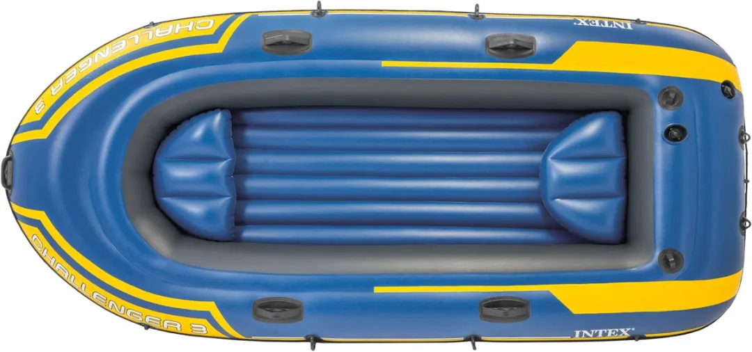 Intex Challenger 3 Opblaasbare Boot - 3 Personen - Blauw
