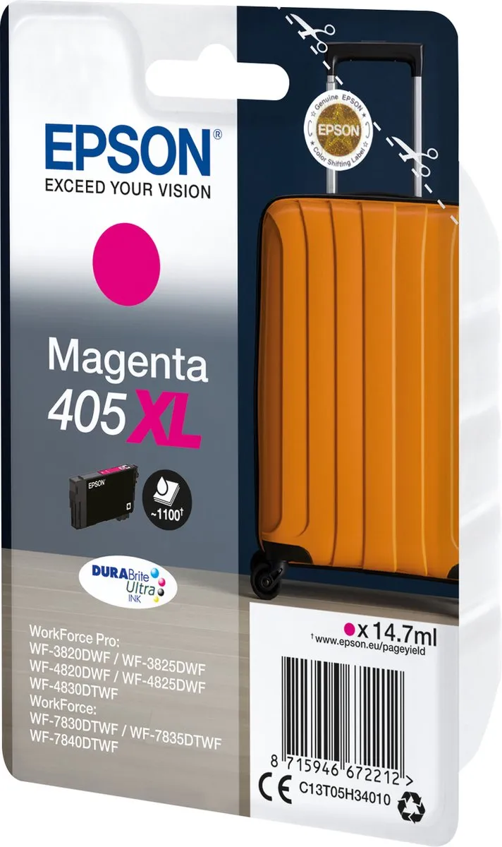 Epson DURABrite Ultra Magenta C13T05H34020 XL Cartridge - 14.7ml