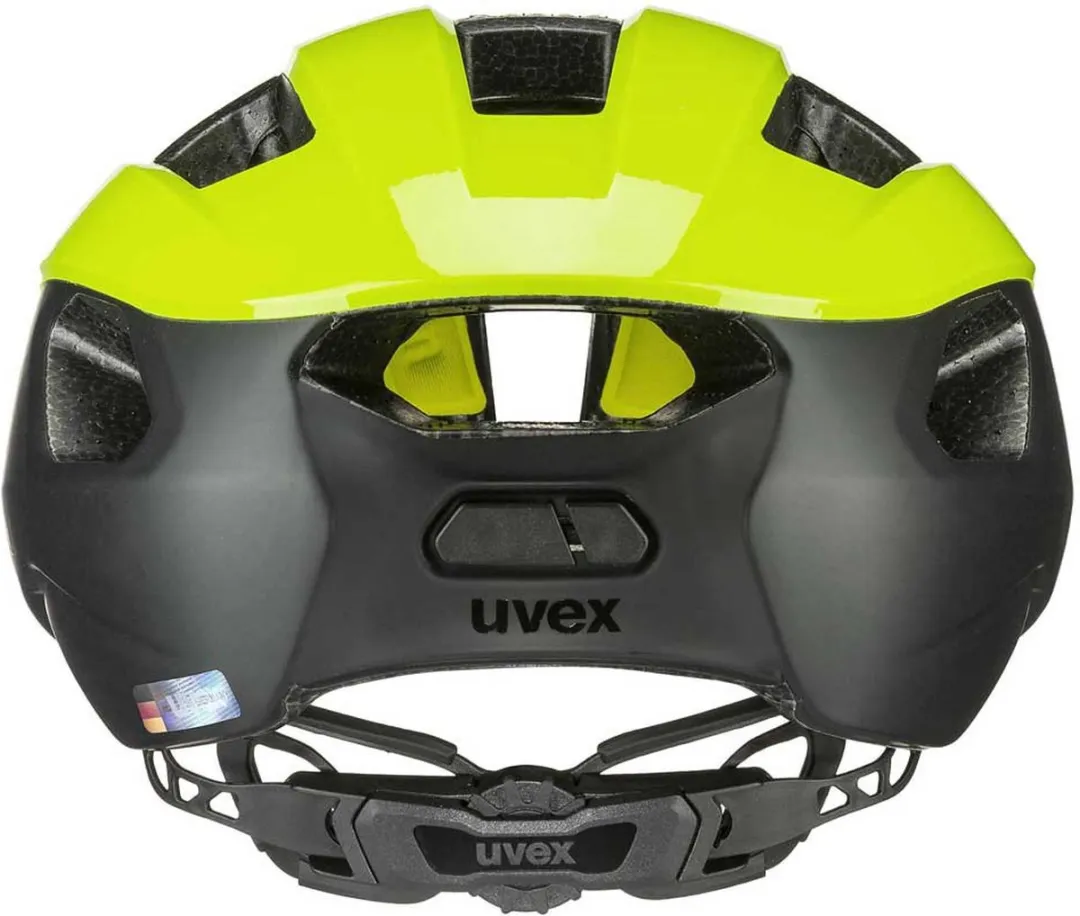 Uvex Rise CC Fietshelm Neon yellow/Black Mat