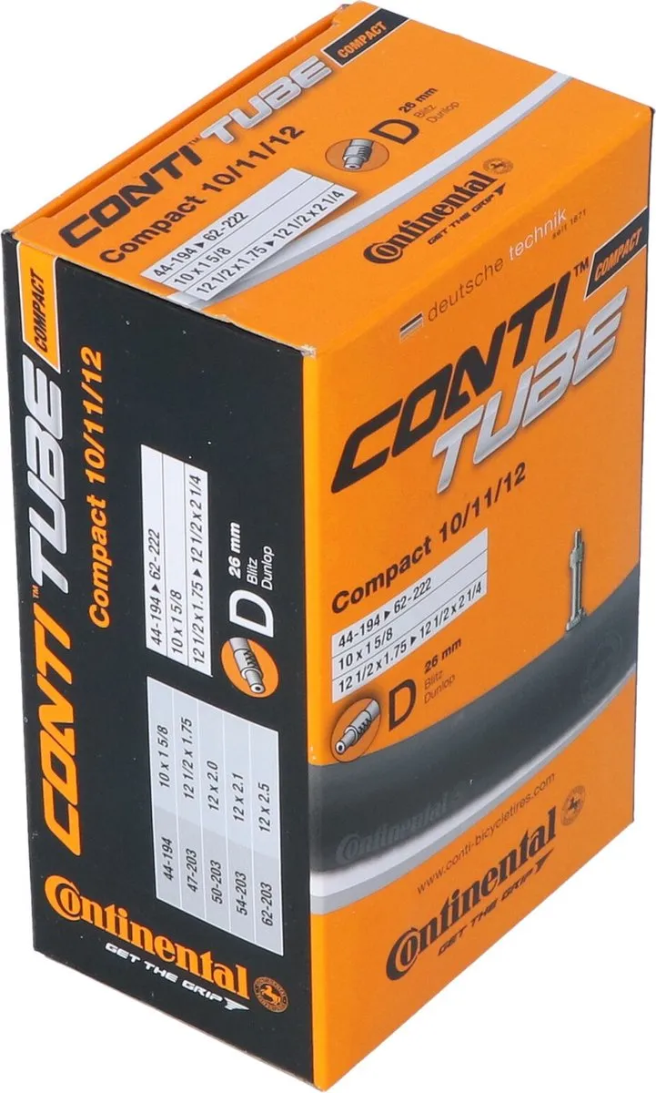 Continental Compact 44-194 Binnenband 12" - DV40mm