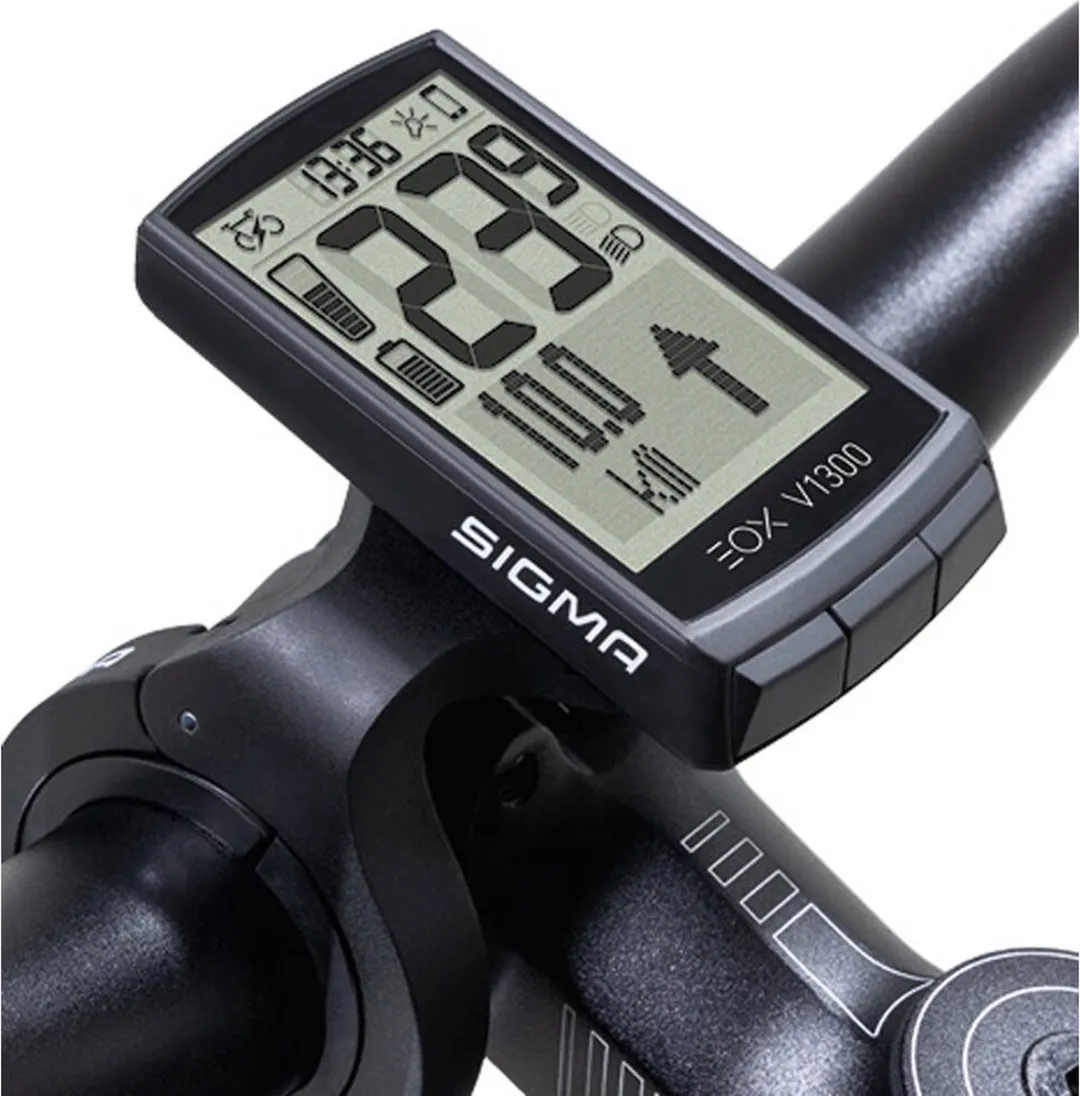 Sigma EOX View 1300 Fietscomputer - Zwart